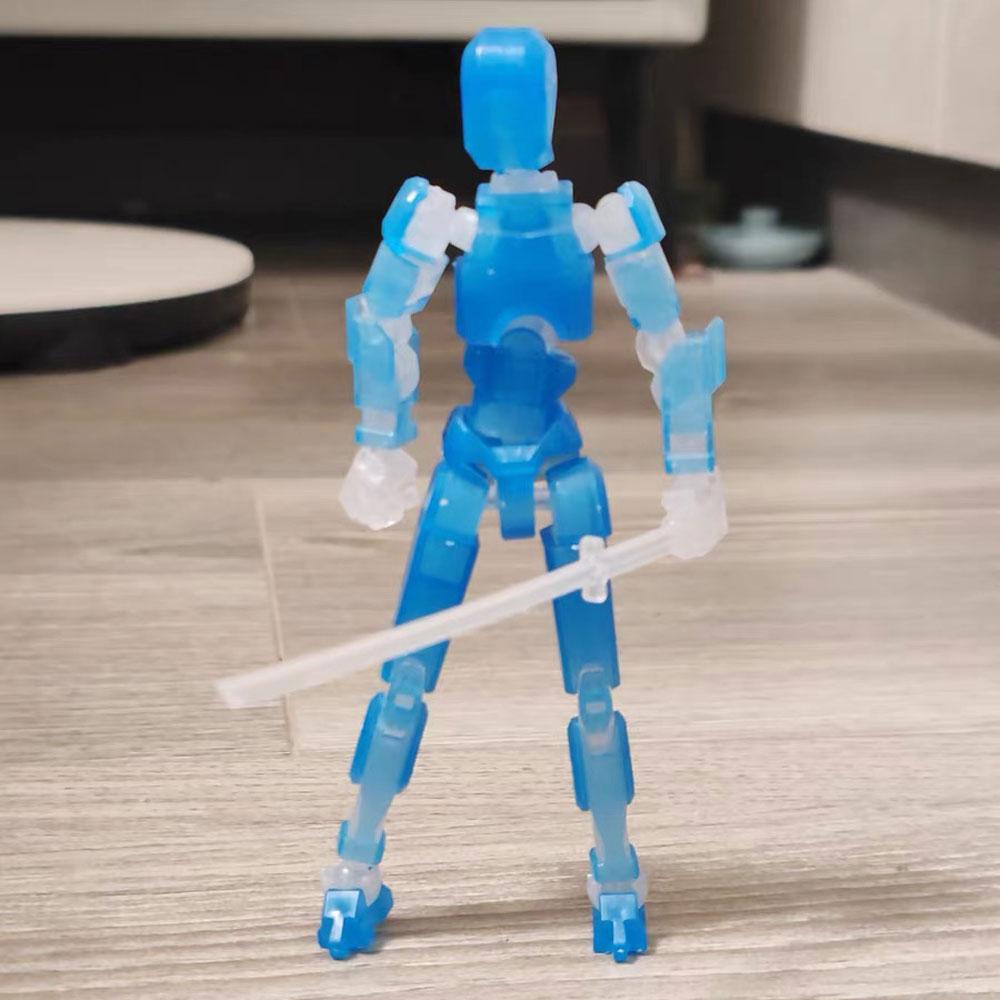 1Pc Action Figure Titan Multi-Jointed Movable Shapeshift Robot T13 Action Mannequin Character and Dog Figure Toys Gifts for Kids