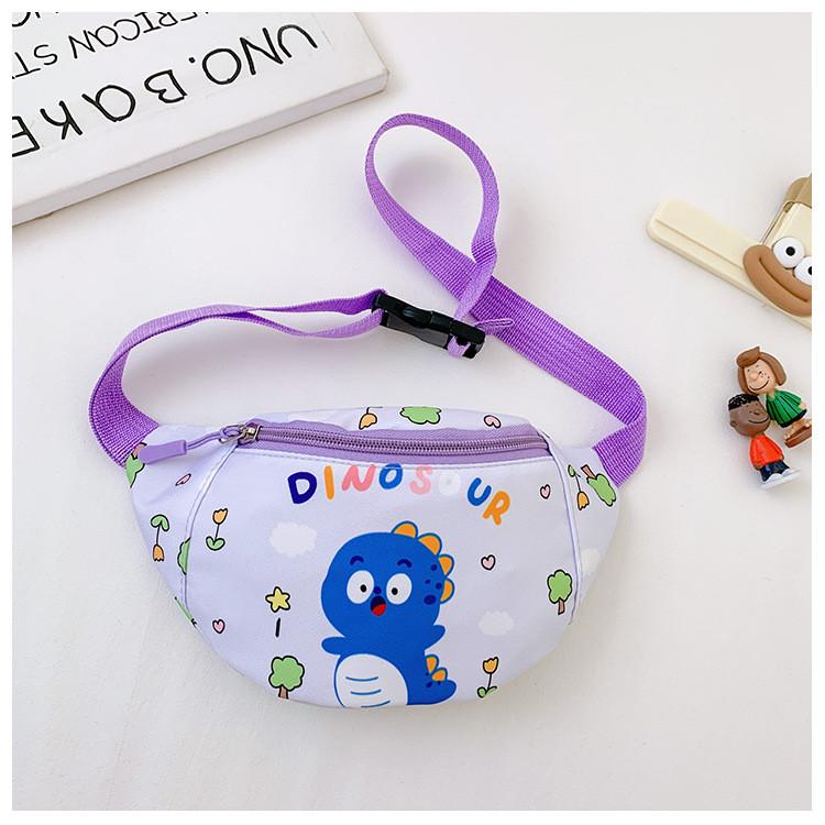 Printed Dinosaur Panda Shoulder Chest Bag Children Cartoon Outdoor Wallet Casual