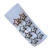 Pack of 8pcs Metal Snap Hair Clips Star Water Drop Barrettes Non Slip Leopard Print Hair Ornament For Women Girls