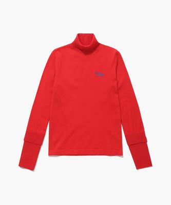 LECOQ GOLF Women'S Color-Block Sleeve High-Neck Sweater (Gp322Lkp95)