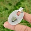 Prehnite Rough Pendant 925 Sterling Silver Pendant Gemstone Handmade Jewelry Gifts For Her