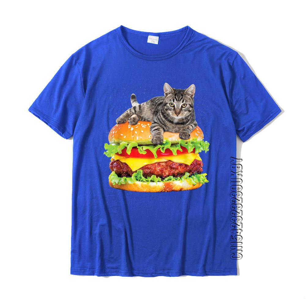 Hamburger Weltraumkatze T-Shirt Lustiges Kätzchen Tee Von Zany Brainy Baumwolle Party Oberteile T-Shirt Verbreitet Herren Oberteil T-Shirts Modisch