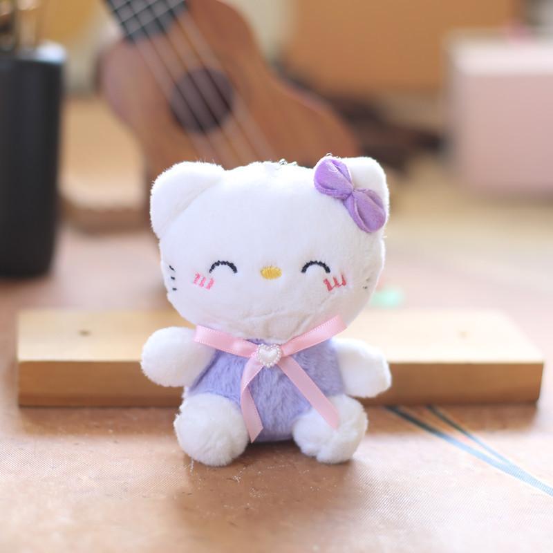Plush Soft Short Cat Doll Stuffed Animal Keychain Gift Girls For