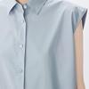 JNBY Women's Loose Sleeveless Collared Shirt