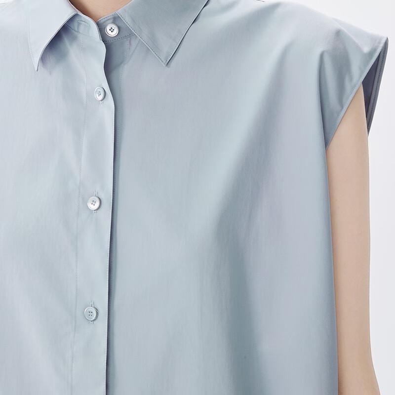 JNBY Women's Loose Sleeveless Collared Shirt