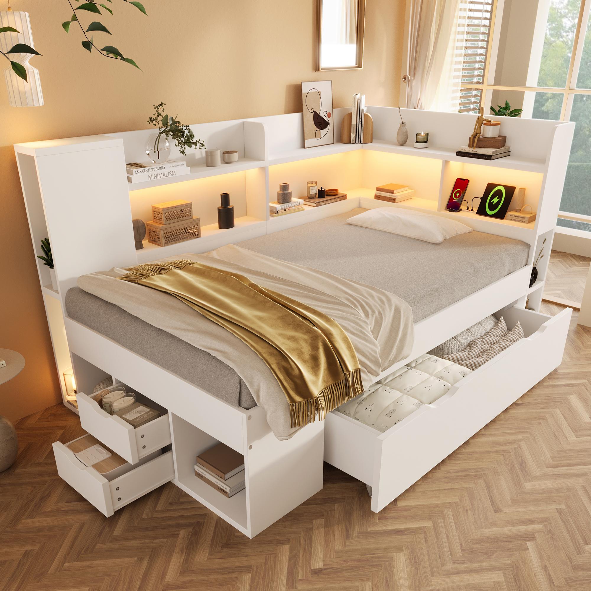 Daybed 90x200 cm White Single Youth