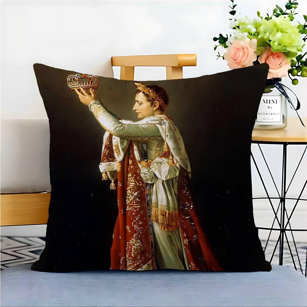

Наполеон Бонапарт Арт Наволочка Декоративная Подушка для Автомобиля Чехол для Подушки для Дивана Автомобиля Рождественский Подарок 40x40см 45x45см 12x12Inch