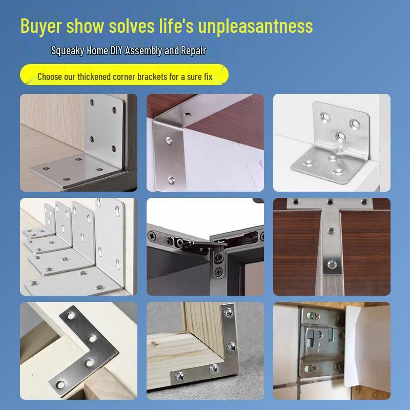 L-förmiger Winkelverbinder aus Edelstahl