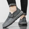 Fashion Slip on Casual Leather Driving Shoes Outdoor Boat Shoes Cow Suede Leather Moccasins for Man All-match Flats Men Moccasin Loafers