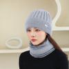 New Winter Old Men's Hat for Women Knitted Versatile Warm Korean Version Rabbit Hair Thickened Fashionable Wool Pot Hat Ear Protection Thickened