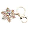 Rhinestone Snowflake Keychain Exquisite Sparkling Cute Snowflake Keyring Handbag Pendant