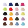 Custom Adult Cotton Bucket Hat Sublimated and Embroidered Wide Brim Round Hat for Summer Outdoor Use Solid Casual Style