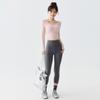 Womens Long Sleeve Yoga Top With Built-in Support Padding Slim Fit Quick-Dry Sports Bralette Winter Workout