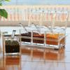 Convenient Seasoning Container 4 Compartment Condiment Storage Box Transparent Spices Container Organization Tool