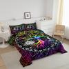 Erosebridal Sun and Moon Comforter Set Queen,Black and White Bedding Set for Kids Boys Girls,Psychedelic Tree of Life Down Comforter,Galaxy