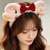 Cute Animal Headdress Lace Sheep Ear Hair Hoop Fashion Plush Lamb Headband  Party
