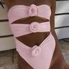 Sexy Off Shoulder Strapless One Piece Swimsuit For Women