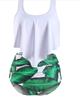2020 European & American Ruffled High-Waisted Tummy Control Bikini Swimsuit