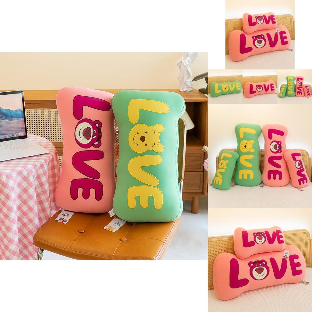 New Disney Plush Strawberry Bear Long Pillow For Cozy Bedrooms And Living Rooms 75cm