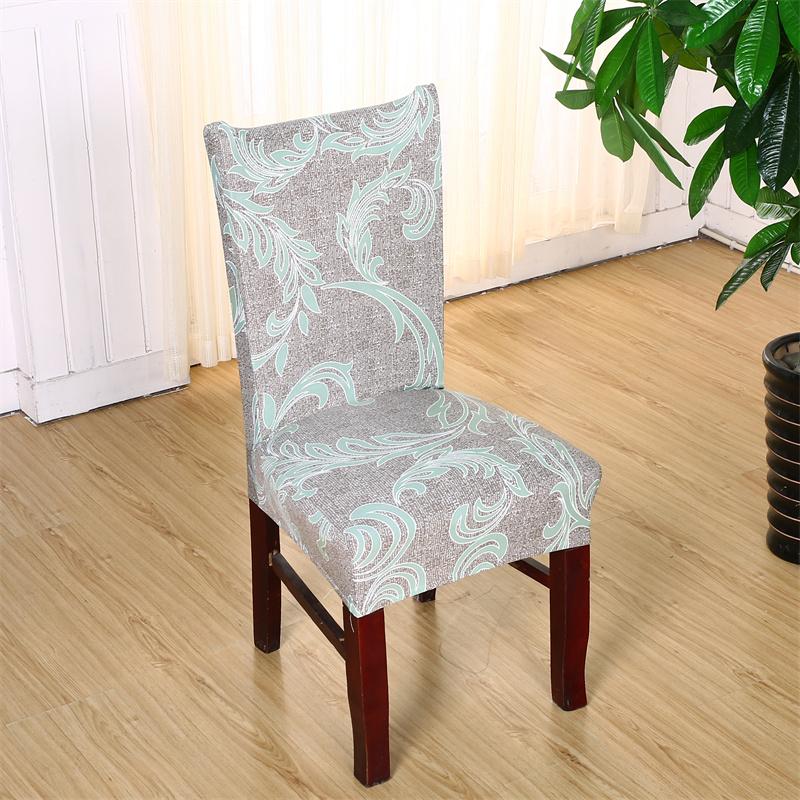 1Pc Elastic Dining Chair Cover Geometric Slipcovers Chair Case Stretch Seat Cover For Wedding El Banquet Living Room