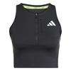 Top da corsa adidas ADIZERO CROP da donna nero JN7162 r L