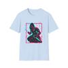 Unisex Softstyle T-Shirt Neon Shadow Pixel Assassin Glitch Graphic Shirt