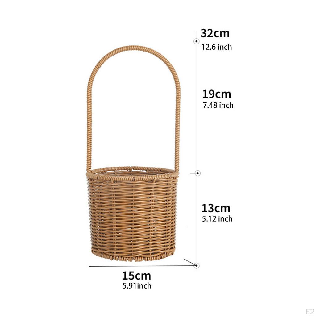 Blumendisplay-Korb mit Henkel für Geschenk- und Pflanzgefäßnutzung