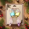 4PCS Packaged Set Tree Pendant Assorted Shapes Hanging Decoration Xmas Bauble  Festive Arrangement