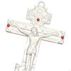 Christian Cross for Desk - Metal Tabletop Crucifix Home