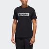 Adidas Graphic Box Logo Round Neck Sports Tee Men Tops Black GJ5112