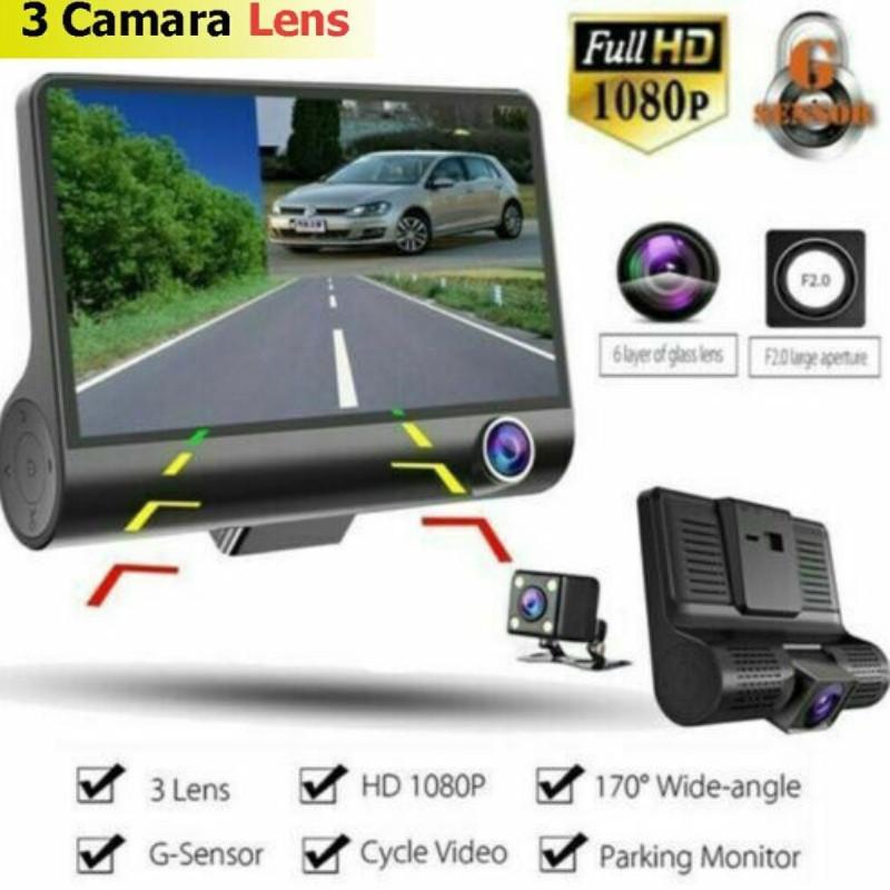 1080p In 4 Car Camera Recorder Dual Front And Rear Dash Night Cam