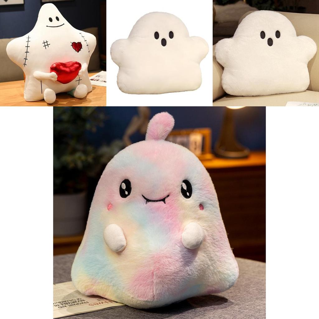 Plush Ghost Pillow Halloween Decor Soft Toy For Kids And Party Gift