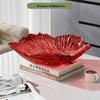 PET Light Luxury Transparent Petal Fruit Plate