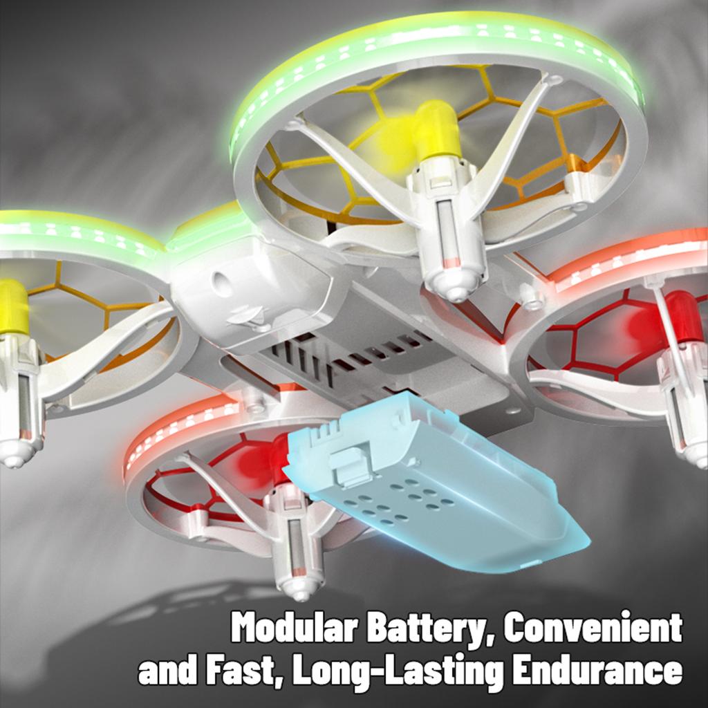 Mini Quadcopter for Kids, Remote Control Aircraft with Altitude Hold, Headless Mode, LED Lights, 360 degrees  Flip, One