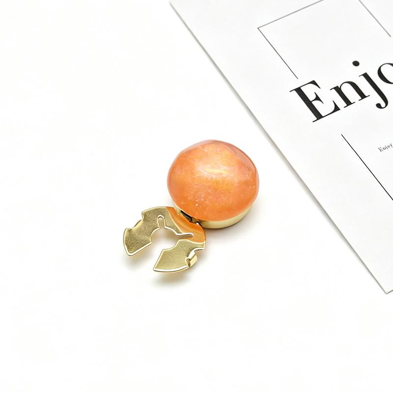 Iridescent Round Shirt Dress Cufflinks: Stylish and Simple Fashion Embellishments