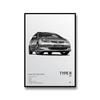 Famous Cars DEMON MACH 1 Canvas Wall Art Print Poster NSX TYPE R Decorative Mural Modern Home Decor Birthday Gift Unframed