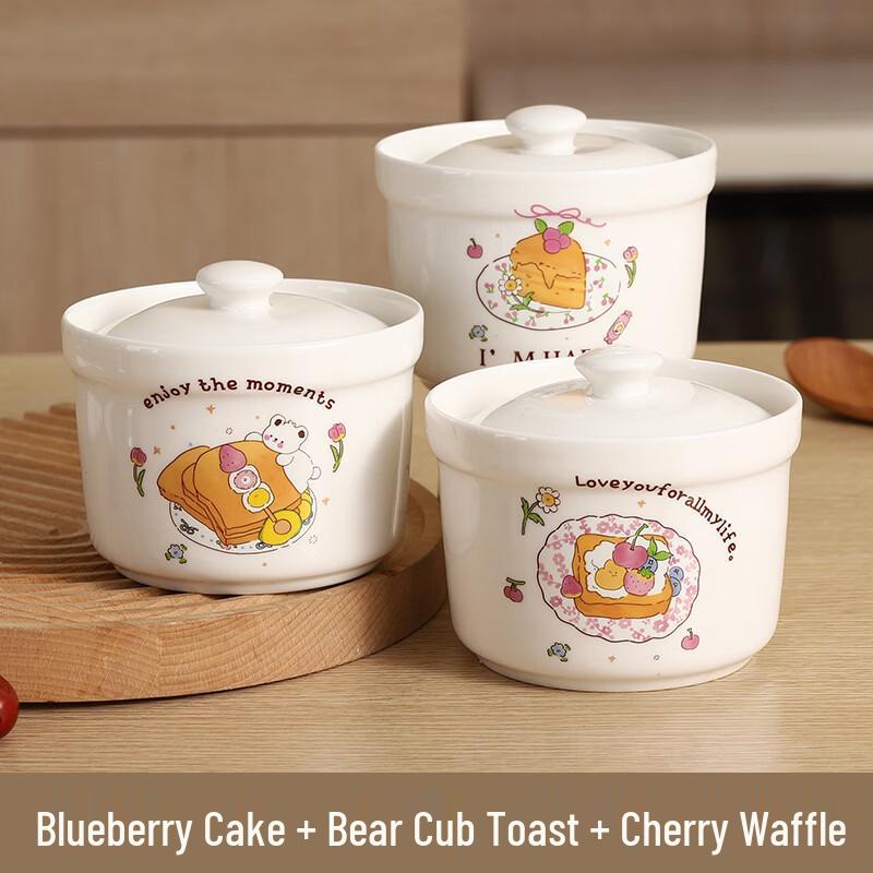 OIMG Ceramic Dessert-Themed Bowl Set