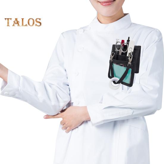 Protector de buzunare pentru asistentă Geanta pentru piept pentru asistentă Geanta pentru instrumente de frizer Cu buzunare multiple Kit organizator pentru buzunare pentru doctori Asistente și studenți