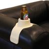 HIT PRODUCTS CouchCoaster ChairSofa Spill-Free Cup Holder - Holds Drinks, Glasses, and Cups - ArmrestTable (Cream)