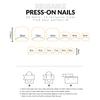 24pcs Fake Toenails Blue False Toenails with Cat Eyes Print Toe Nails Artificial Press On Nail Tips Full Cover False Nail