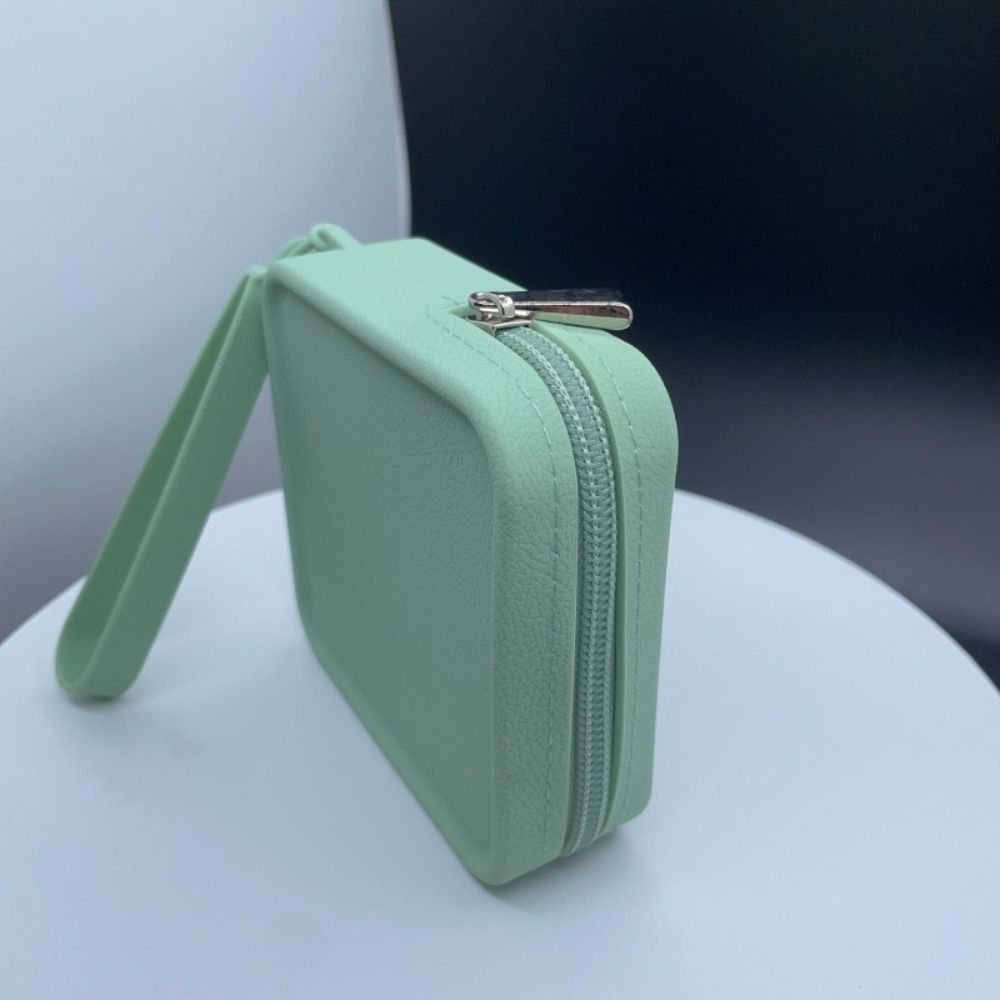 Mini Silicone Square Coin Purse Solid Color Small Item Bag Cute   Men