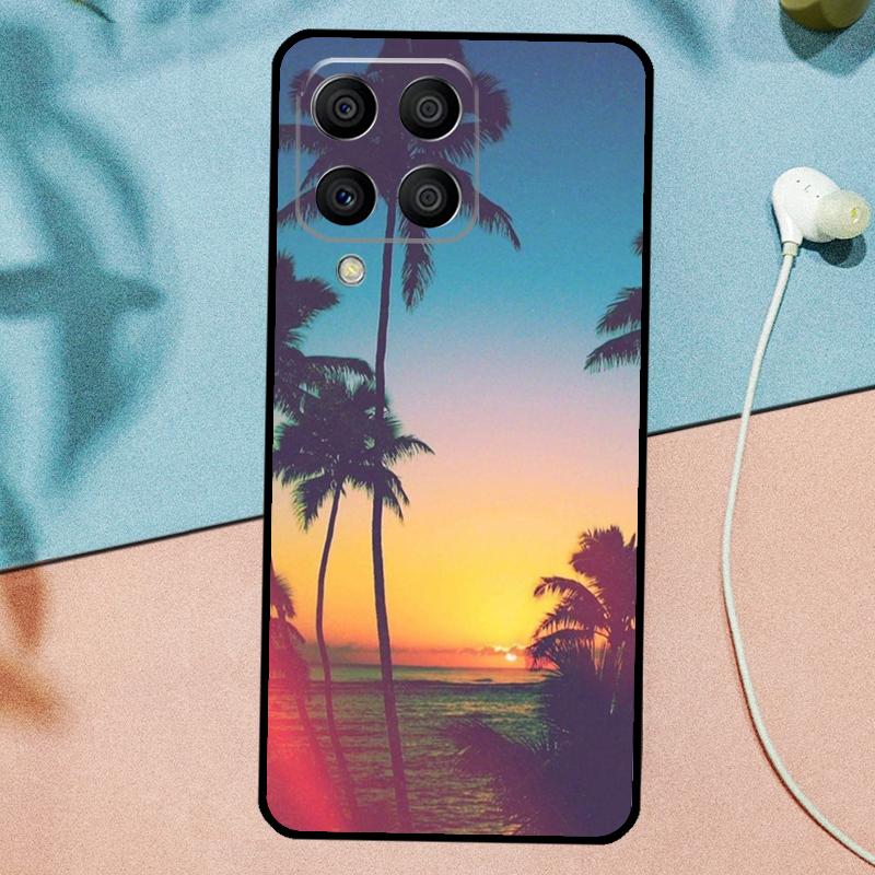 sunset palm trees For Samsung Galaxy M14 M34 M54 M20 M06 M16 M12 M13 M15 M35 M55 M33 M53 M21 M31 M32 M52 Case
