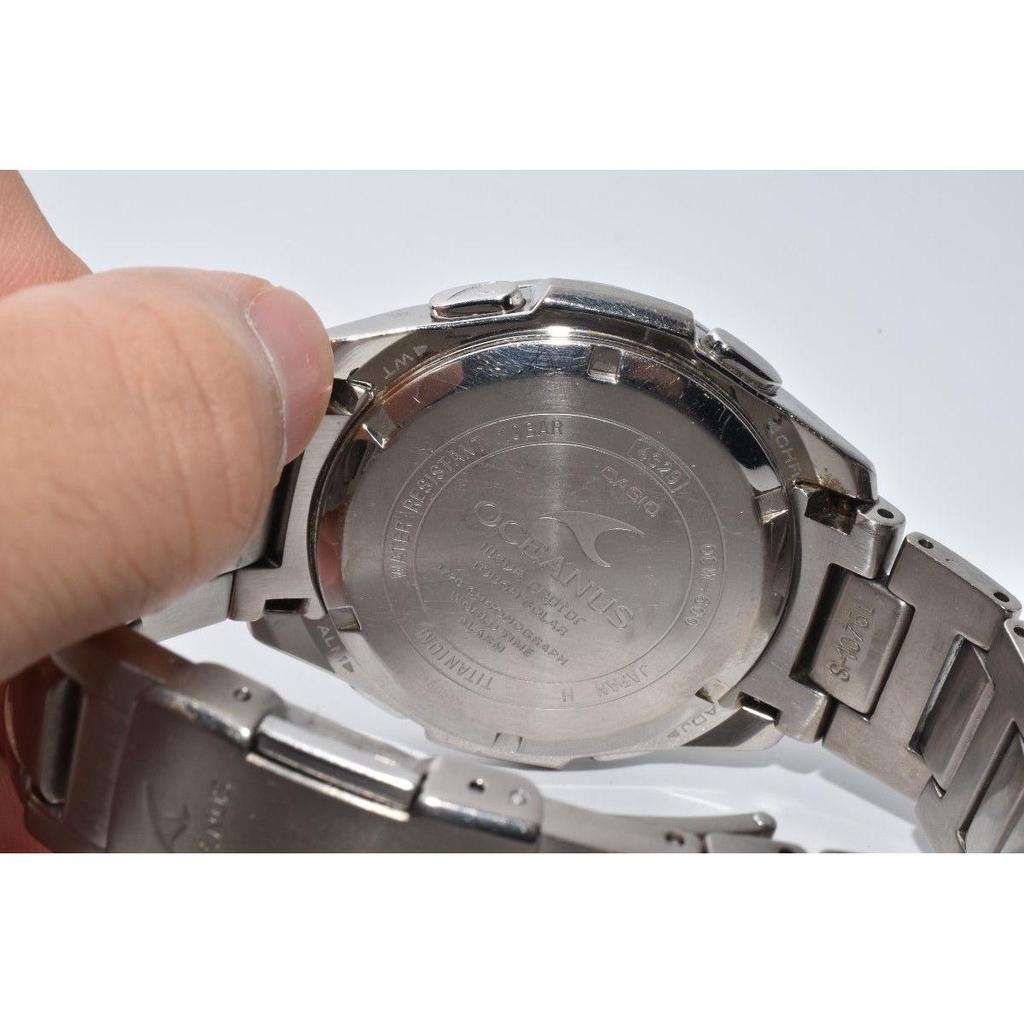 Used CASIO OCEANUS OCW-600 Radio-controlled Solar Men's Watch