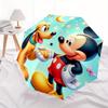 Mickey Mouse,Pluto Themed Automatic Opening and Closing Folding Umbrella, Reinforced 8 Ribs, Compact Travel Design, Fashionable Folding Umbr