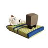 Tatami Zakka Three-Flower Cat & Pink Pig Hot Spring Cat Phone Stand Resin Ornaments