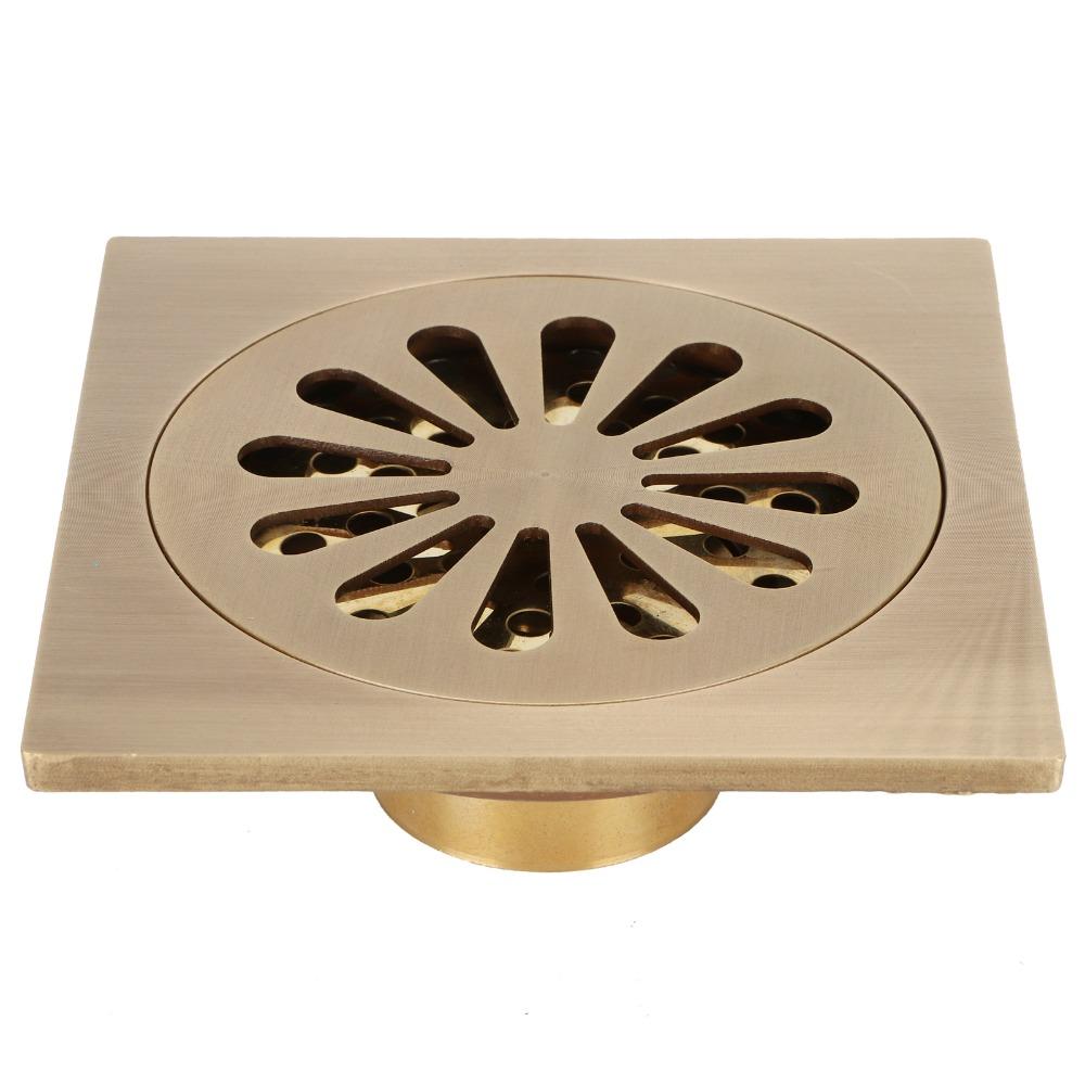 Copper Floor Drain Set Antique Floor Drain Easy Clean Shower Drain Outdoor Shower
