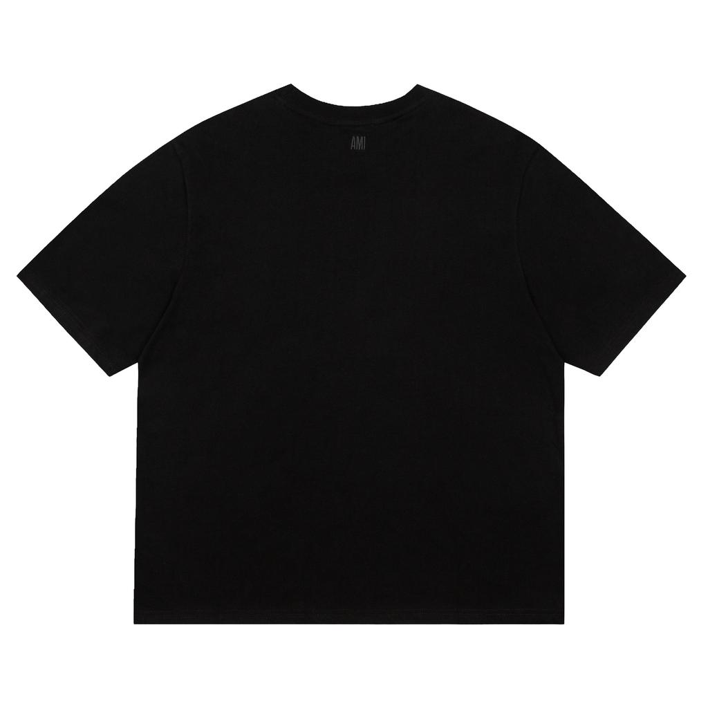 Sommer Neues Buchstaben Gewebtes Mikro-Etikett Reine Baumwolle Kurzärmeliges Lockeres Paar T-Shirt