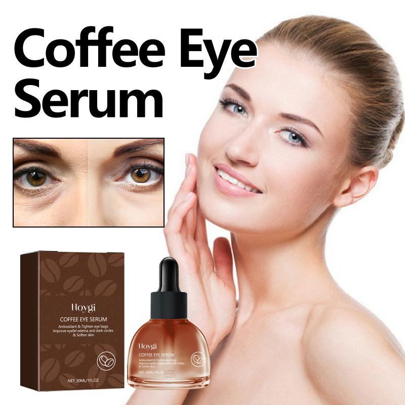 Coffee Eye Serum Remove Dark Circles Firming Eye Skin Lifting Anti Puffiness Moisturizing Tighten Eye Bags Serum