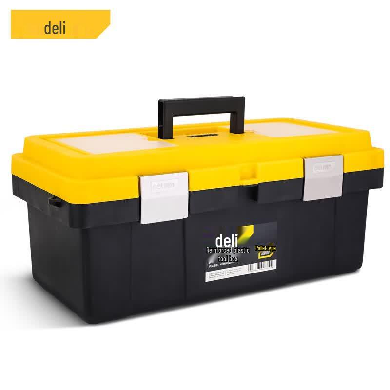 Deli 19-inch Heavy-Duty PP Plastic Tool Box