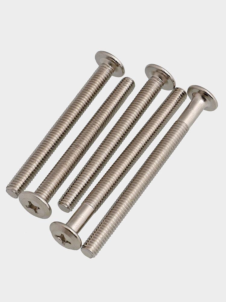 Galvanized M6M8 Countersunk Flat Round Head Furniture Screws Bolts (Sizes: 16-100mm) M6*60 (10 pcs)